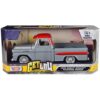 1958 Chevrolet Apache Fleetside Pickup Truck Lowrider Gray with Red Top "Get Low" Series 1/24 Diecast Model Car by Motormax - Image 2